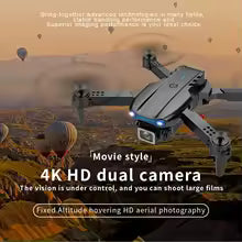 Aerial Photography Drone with 4K HD Dual Camera 360° Flips Aerial Photography Quadcopter for Outdoor Professional Adults